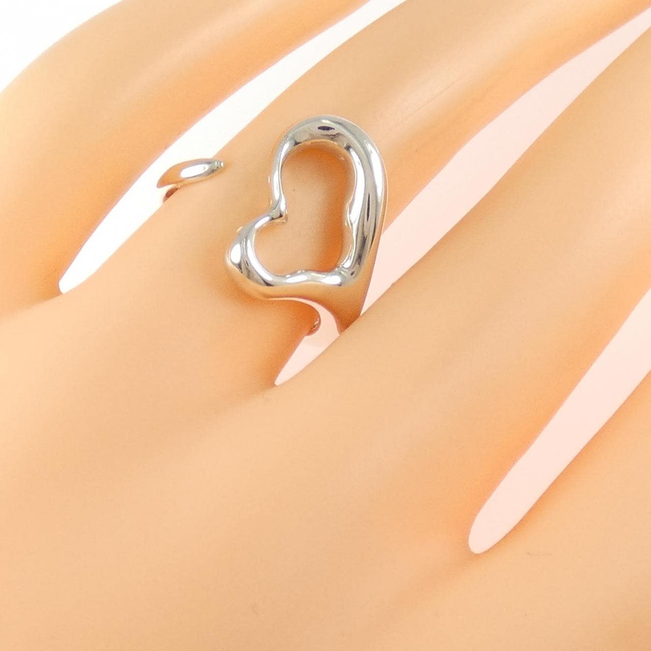 ティファニー オープンハート リング