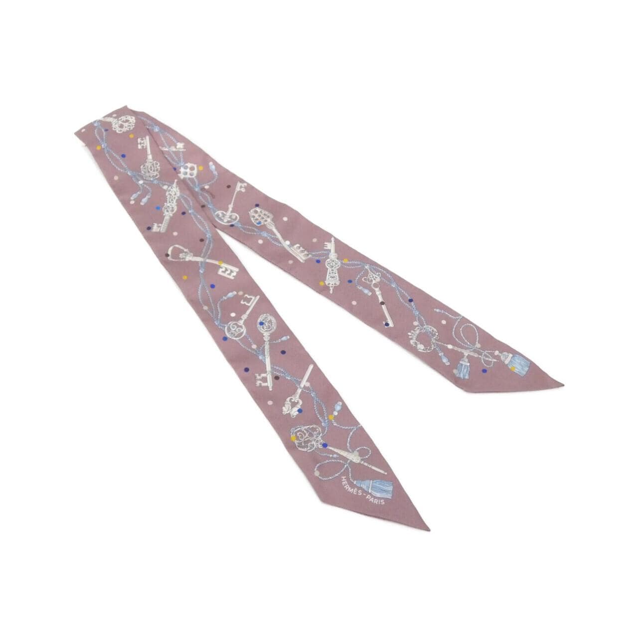 【未使用品】エルメス LES CLES A POIS ツイリー 063871S スカーフ
