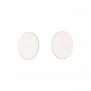 K18YG ローズクオーツ ピアス 22.00CT