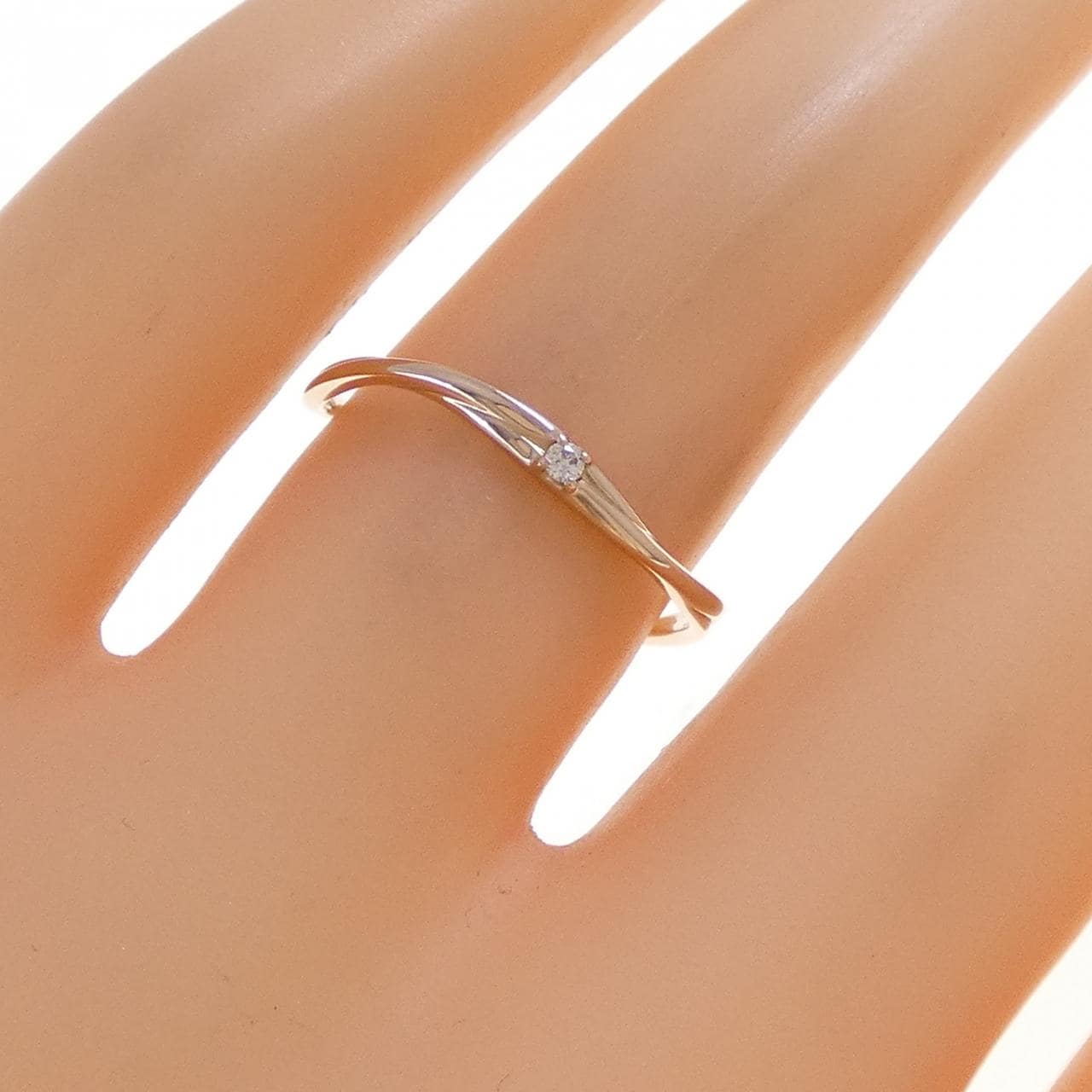 K18PG ダイヤモンド リング