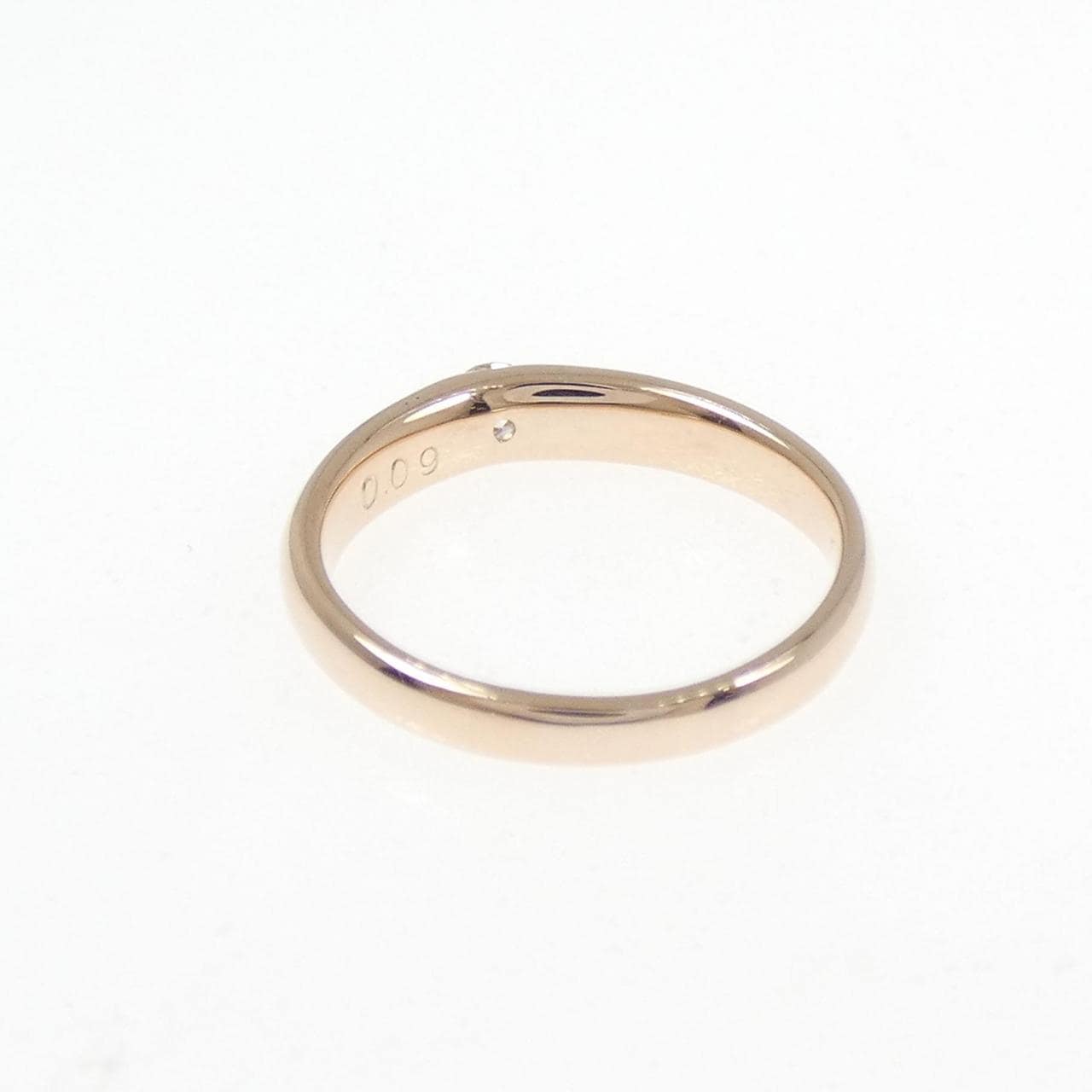 K14PG ダイヤモンド ピンキー リング 0.09CT