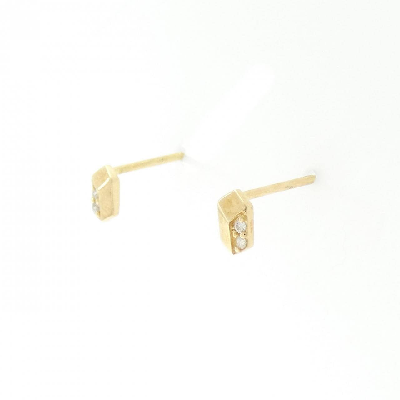 【新品】K18YG ダイヤモンド ピアス 0.02CT
