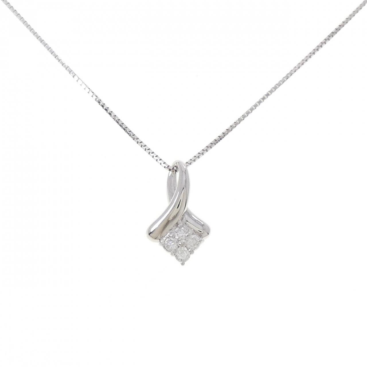 PT900/PT850 ダイヤモンド ネックレス 0.13CT