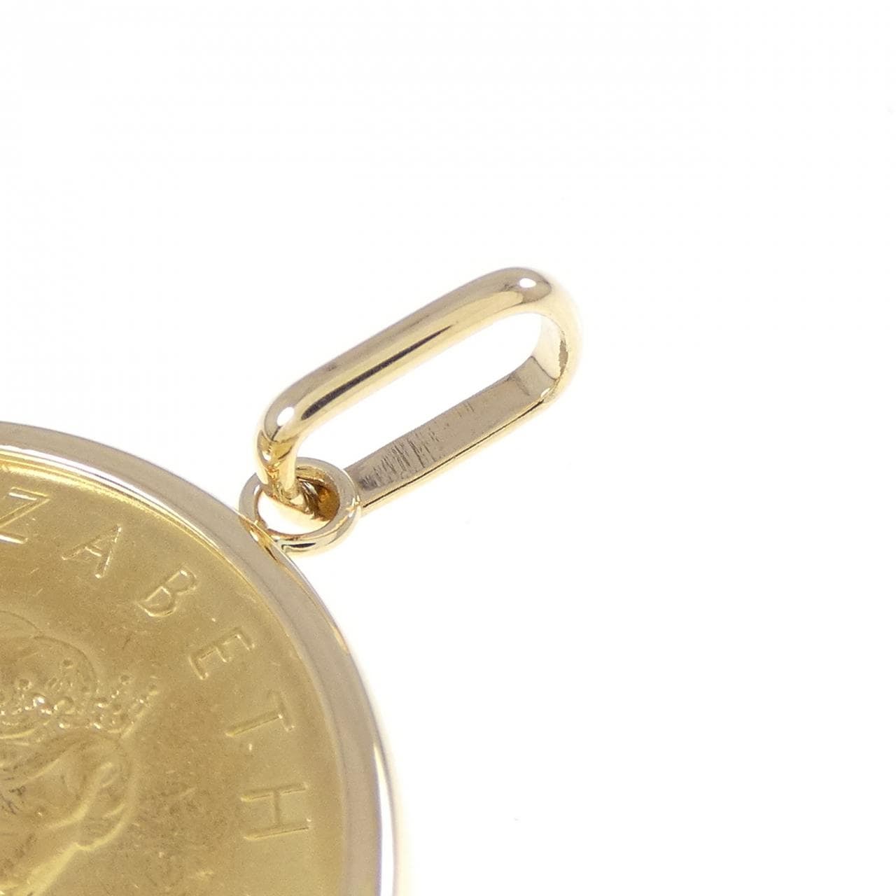 K18YG (框) 硬幣吊墜