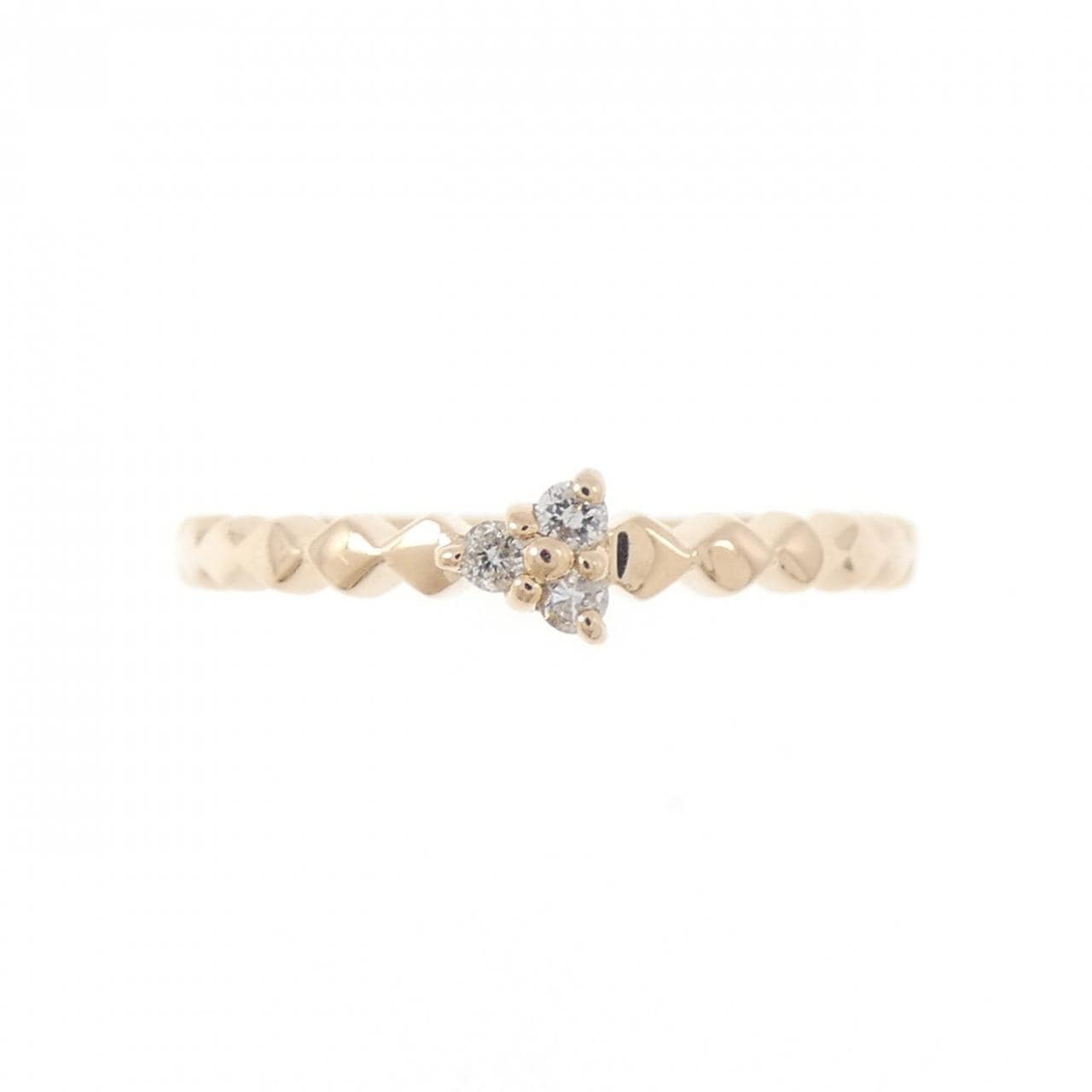 K18PG ダイヤモンド リング 0.03CT