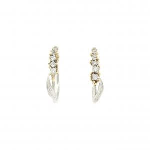 PT900/K18YG ダイヤモンド ピアス 0.15CT