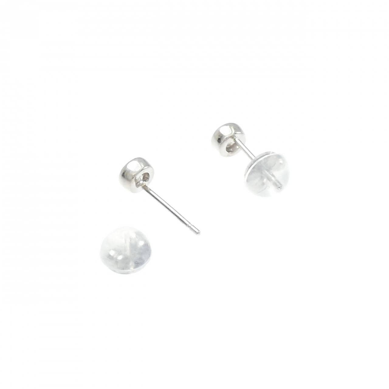 PT900 ソリティア ダイヤモンド ピアス 0.14CT