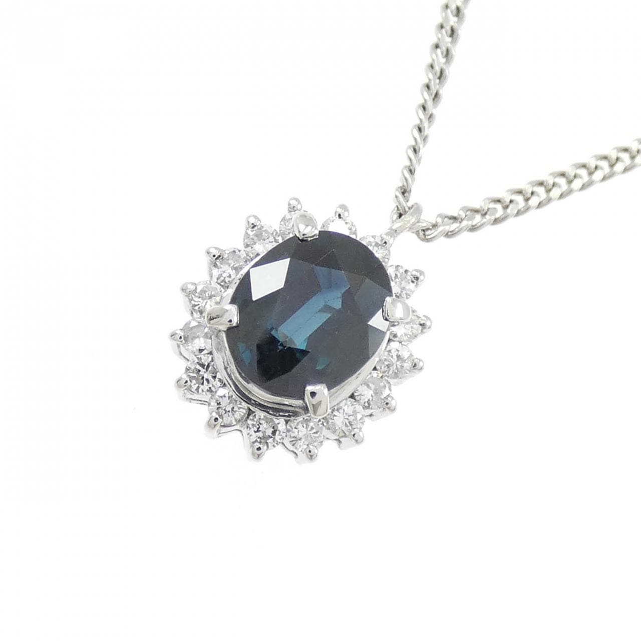 PT900 サファイヤ ネックレス 1.20CT