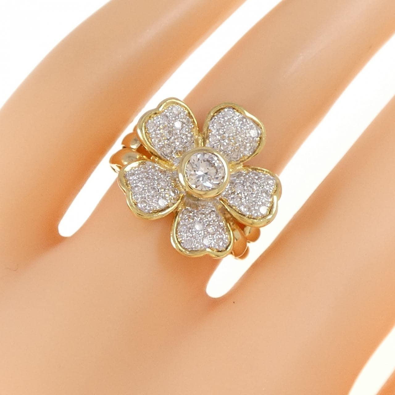PONTE VECCHIO Flower Diamond Ring 0.323CT