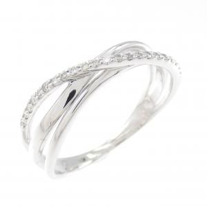 K18WG ダイヤモンド リング 0.11CT
