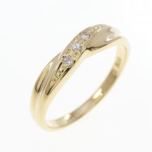 K18YG ダイヤモンド リング 0.03CT