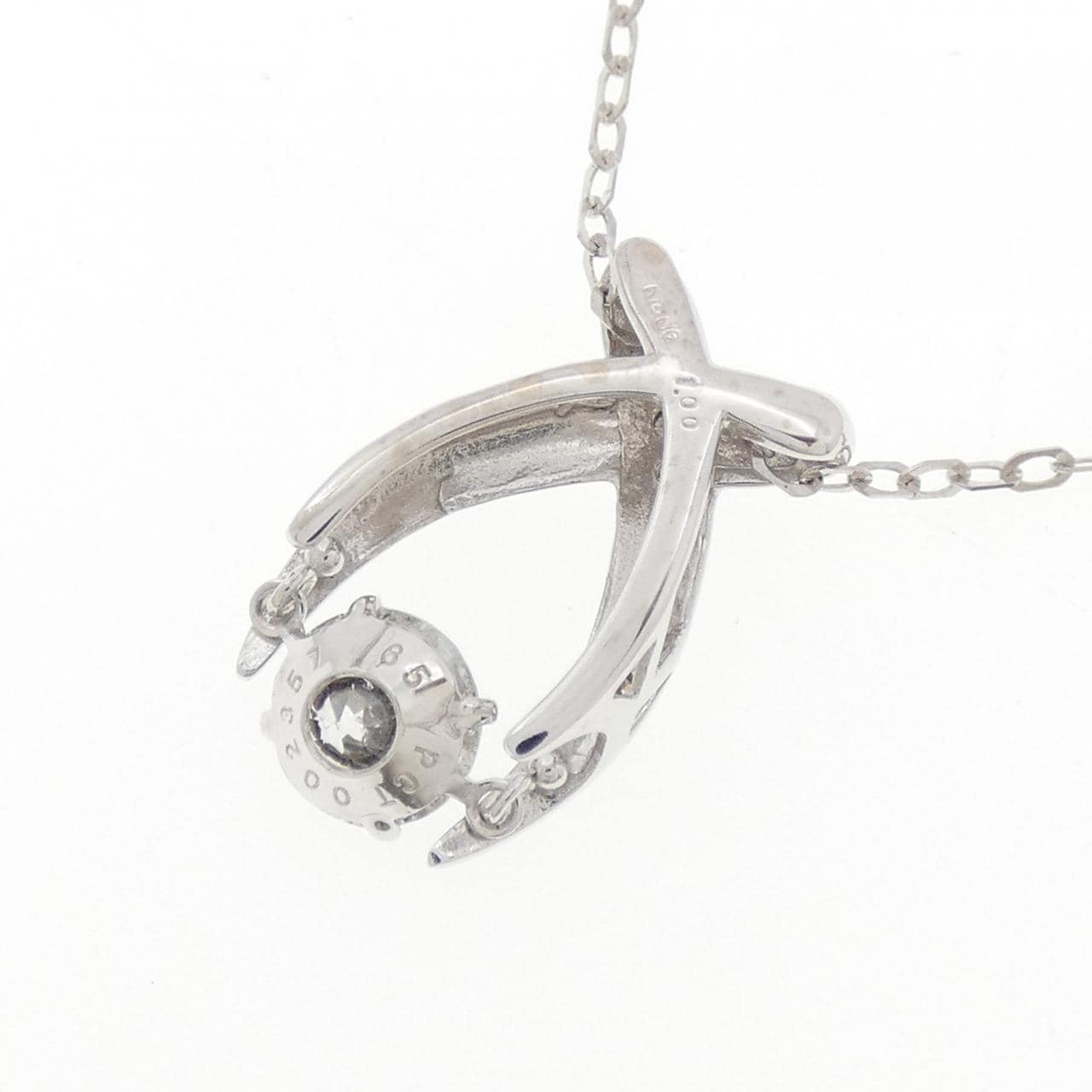 K18WG ダイヤモンド ネックレス 1.00CT