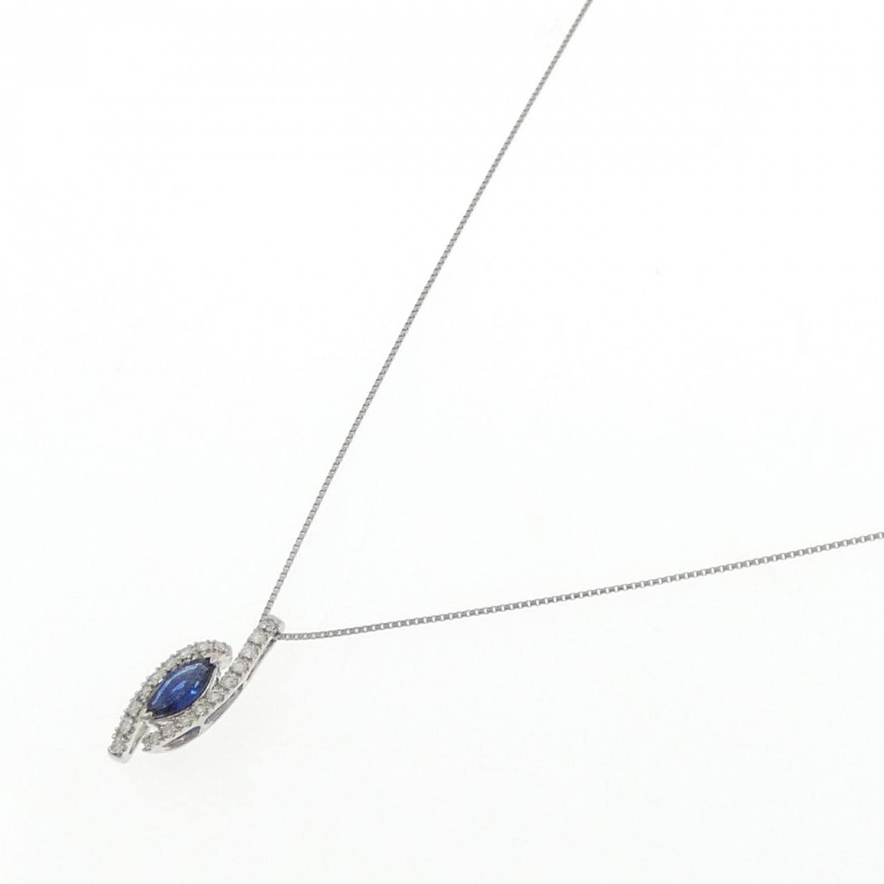 PT900/PT850 サファイヤ ネックレス 0.95CT