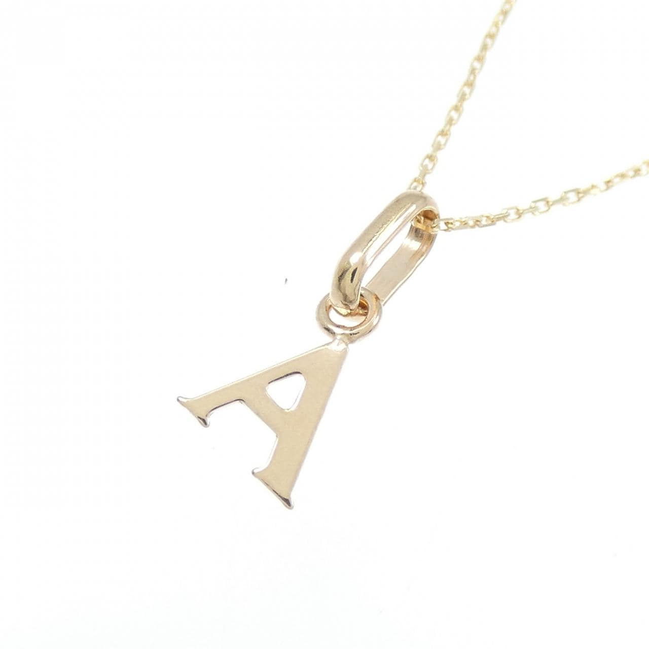 【新品】K10YG イニシャルA ネックレス