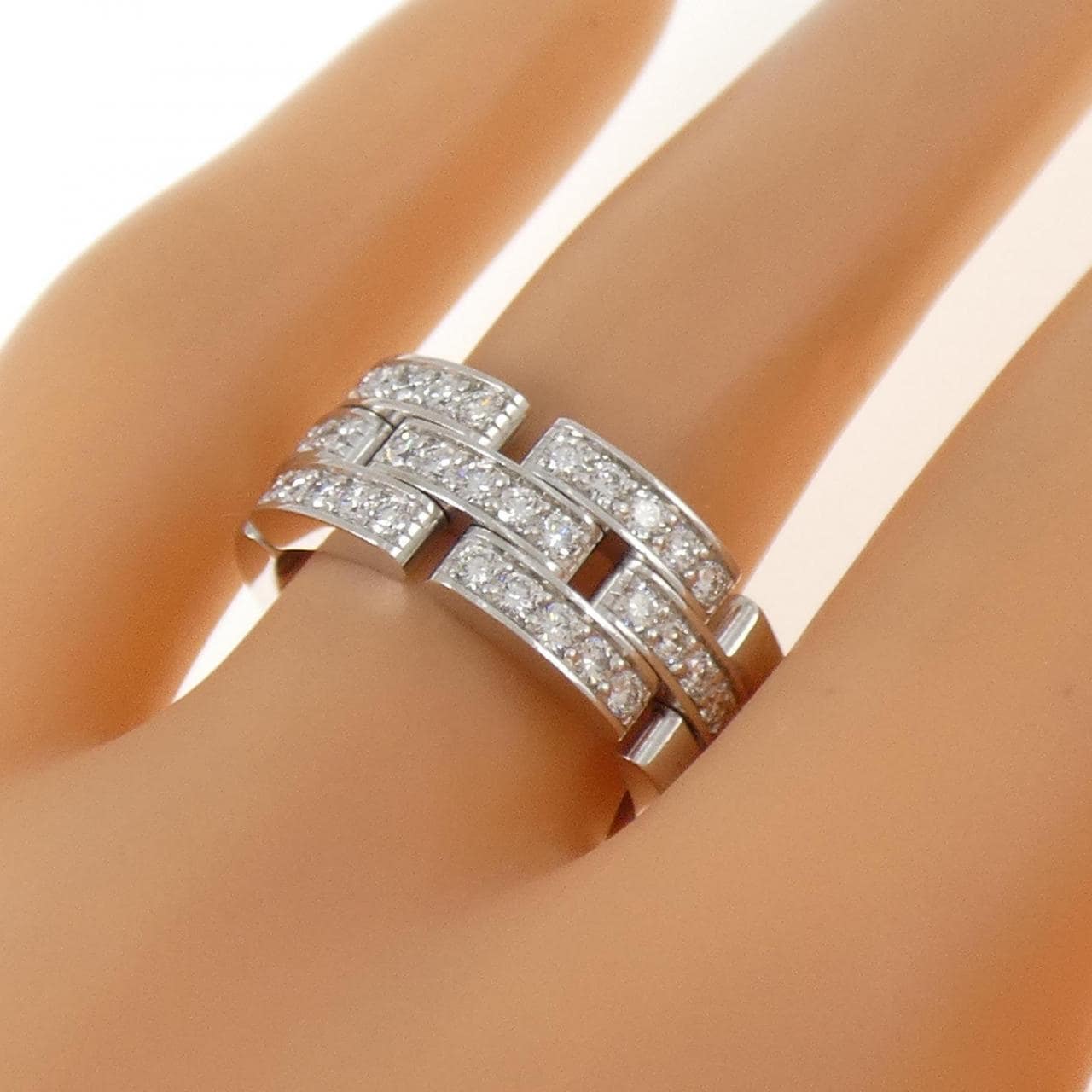 カルティエ マイヨンパンテール ハーフダイヤ リング