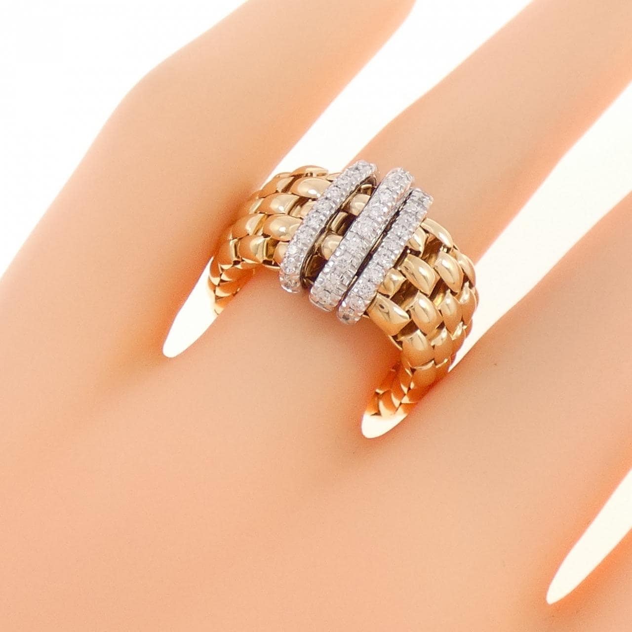 【新品】フォッペ パノラマ リング 0.23CT