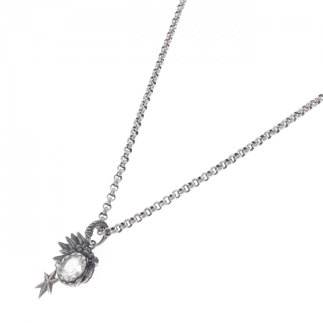 シルバー/925 クオーツ ネックレス