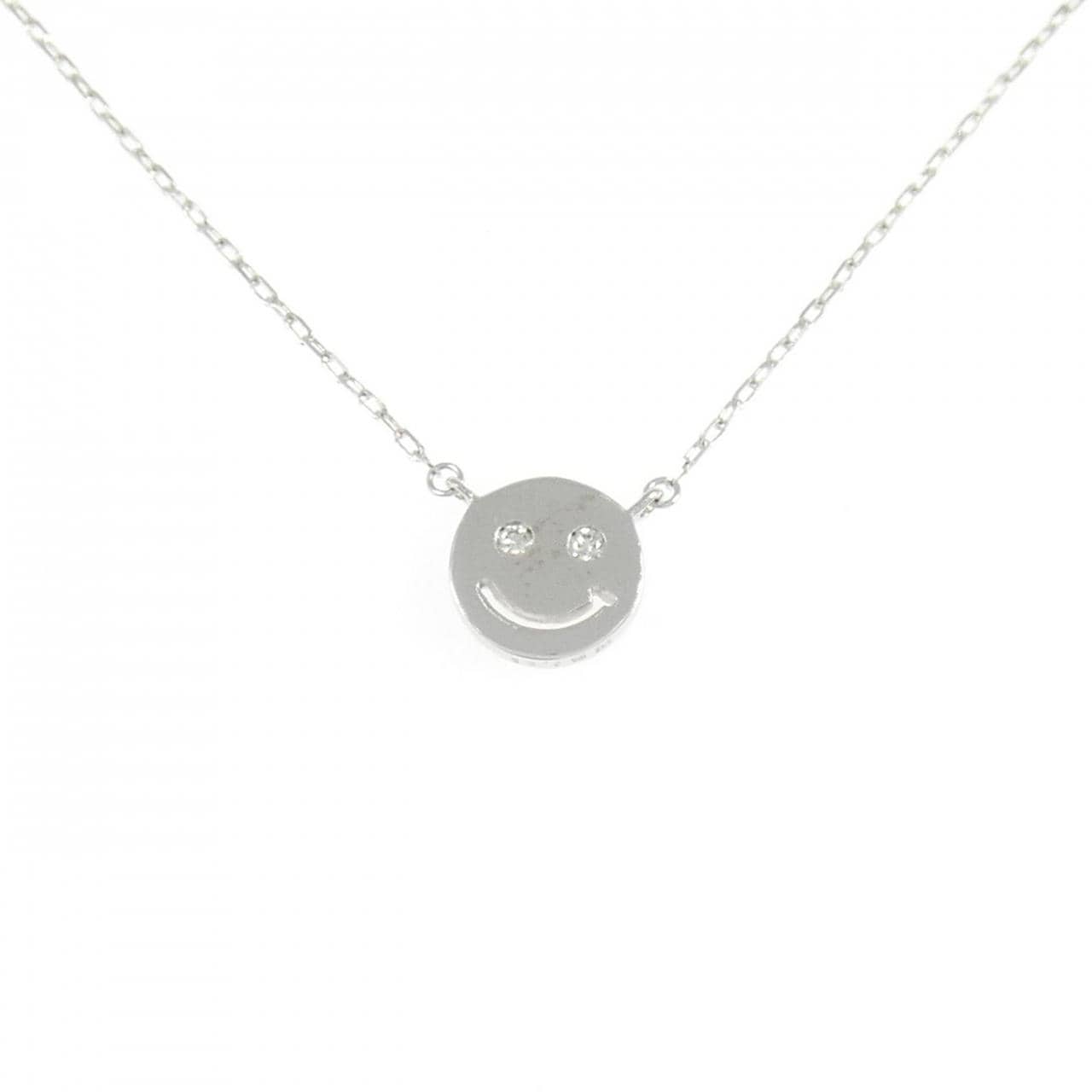 K18WG ダイヤモンド ネックレス 0.02CT