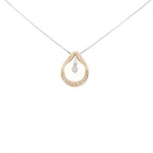 K18PG/K18WG 2WAY ダイヤモンド ネックレス 0.10CT