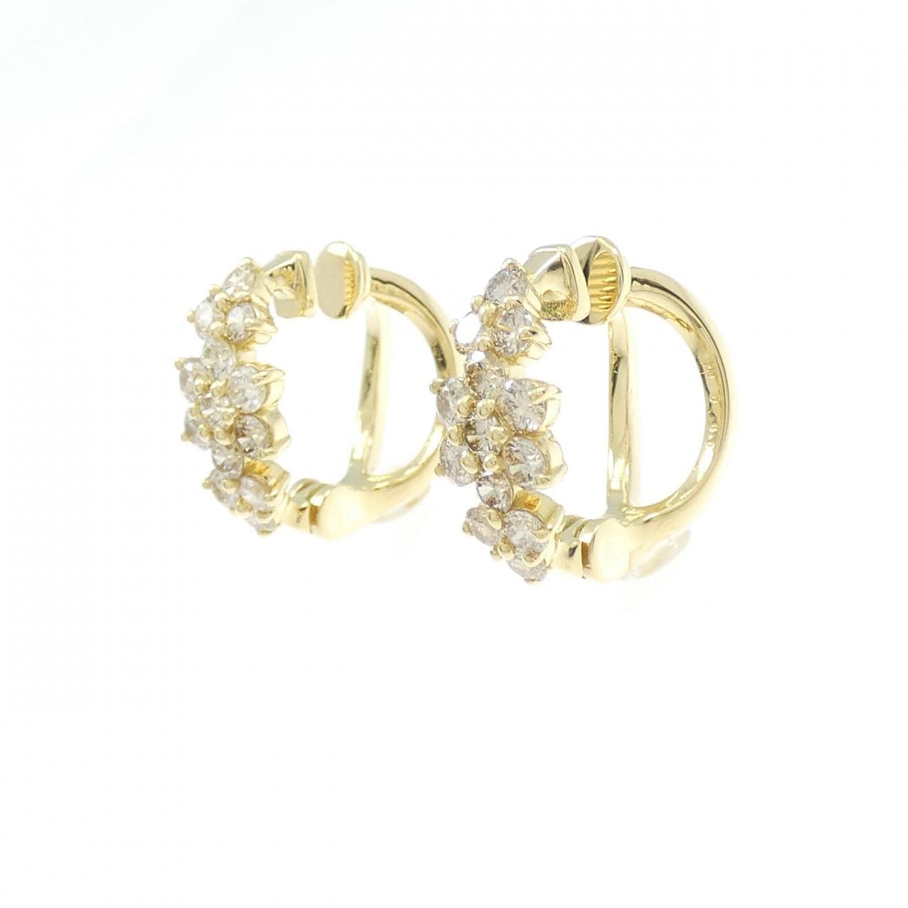 K18YG ダイヤモンド イヤリング 1.00CT