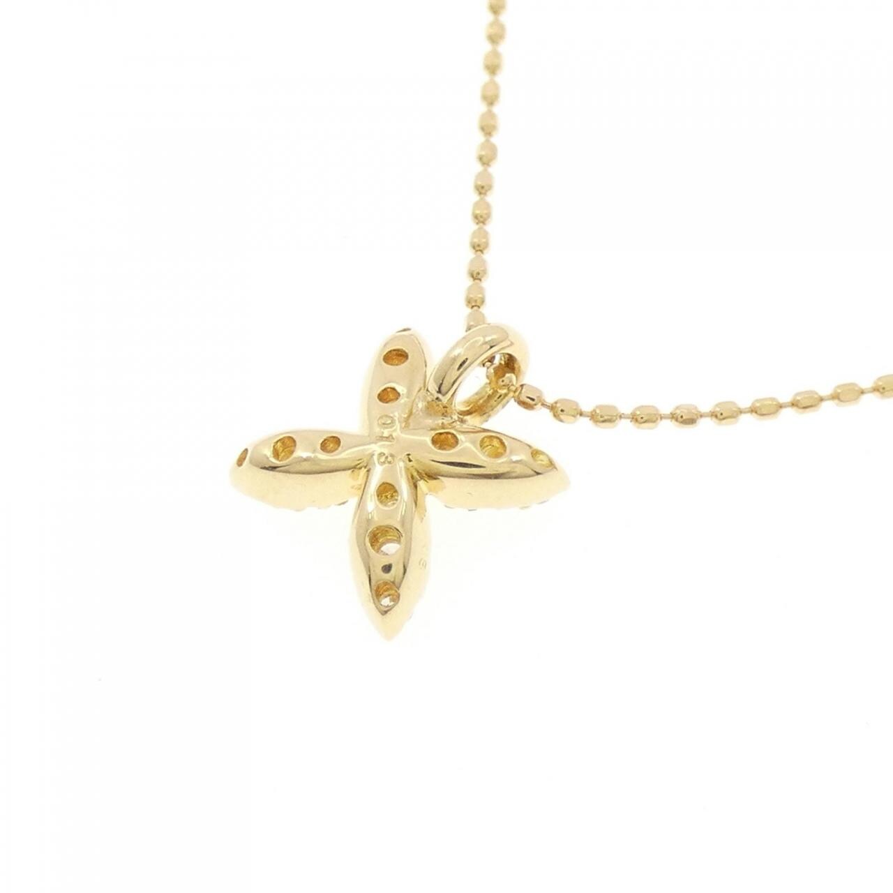 K18YG ダイヤモンド ネックレス 0.13CT