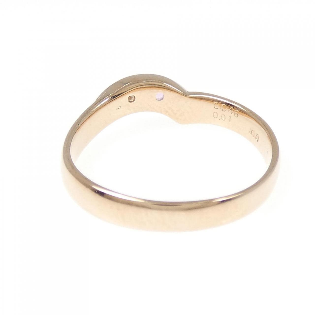K18PG サファイヤ リング 0.046CT