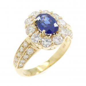 K18YG サファイヤ リング 1.002CT