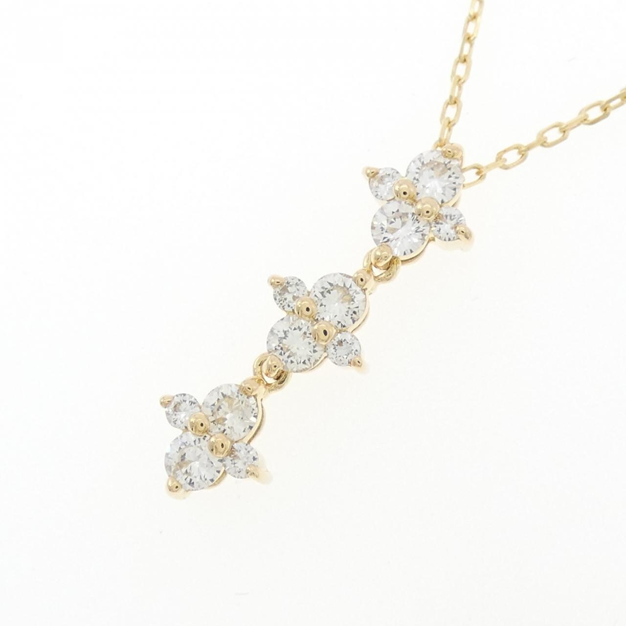 K18YG ダイヤモンド ネックレス 0.41CT