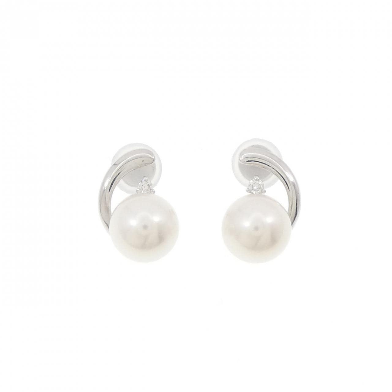 PT900 アコヤパール イヤリング 6.7mm