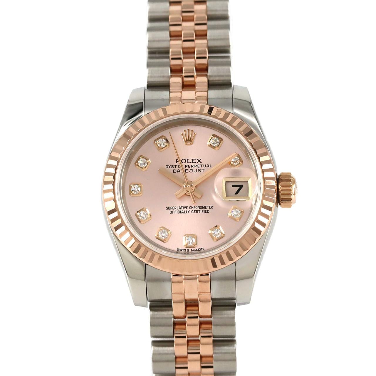 ロレックス デイトジャスト 179171G SSxPG 自動巻 ランダム番