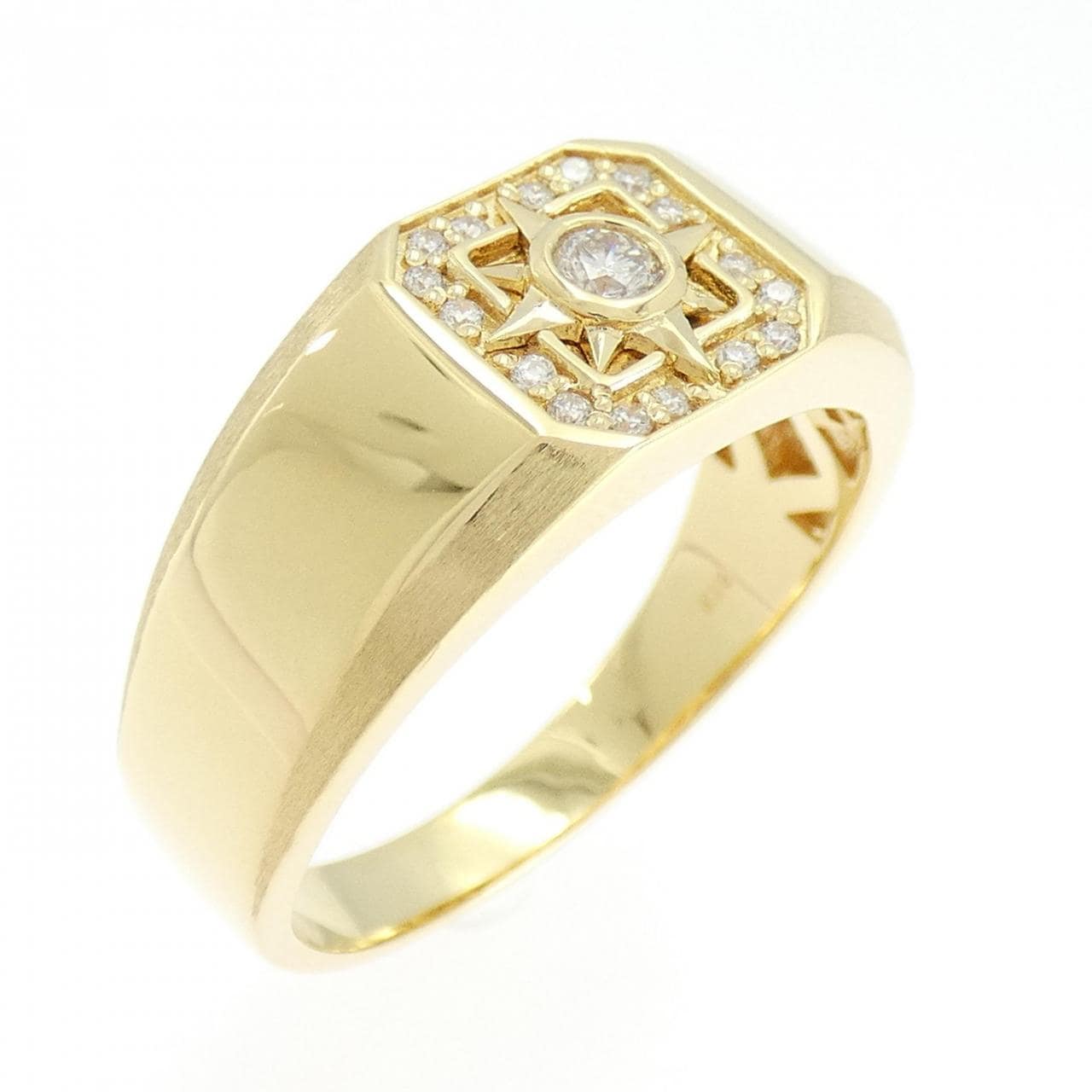 【新品】K18YG ダイヤモンド リング 0.19CT