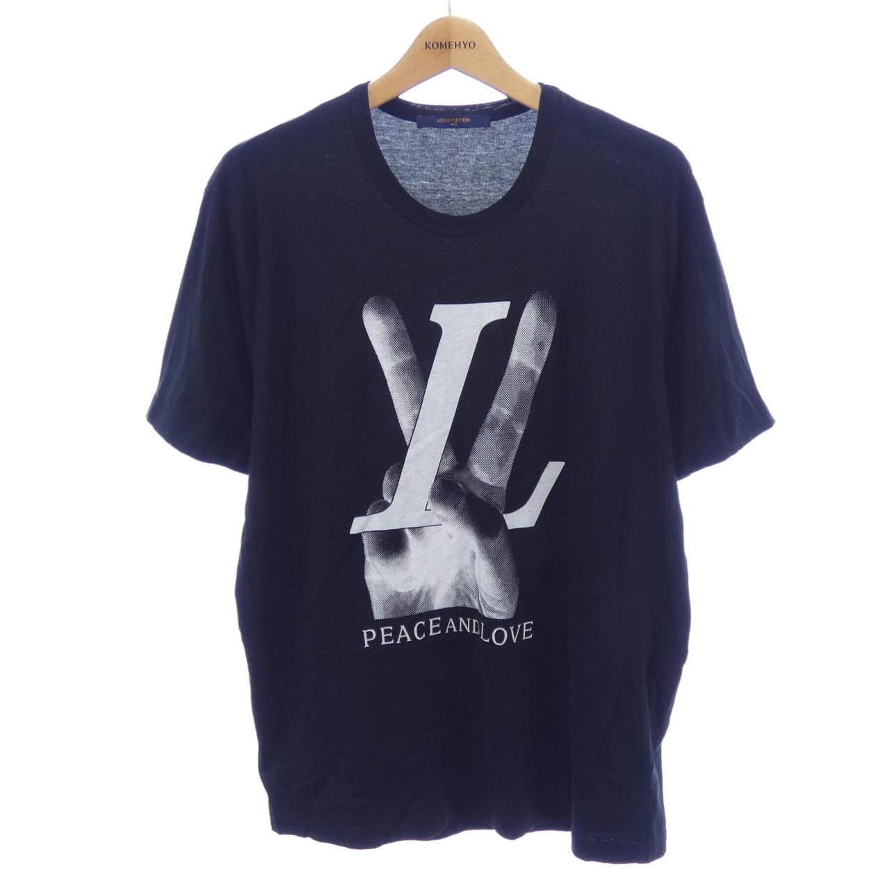 ルイヴィトン LOUIS VUITTON PEACE AND LOVE HFY79WFMB Tシャツ
