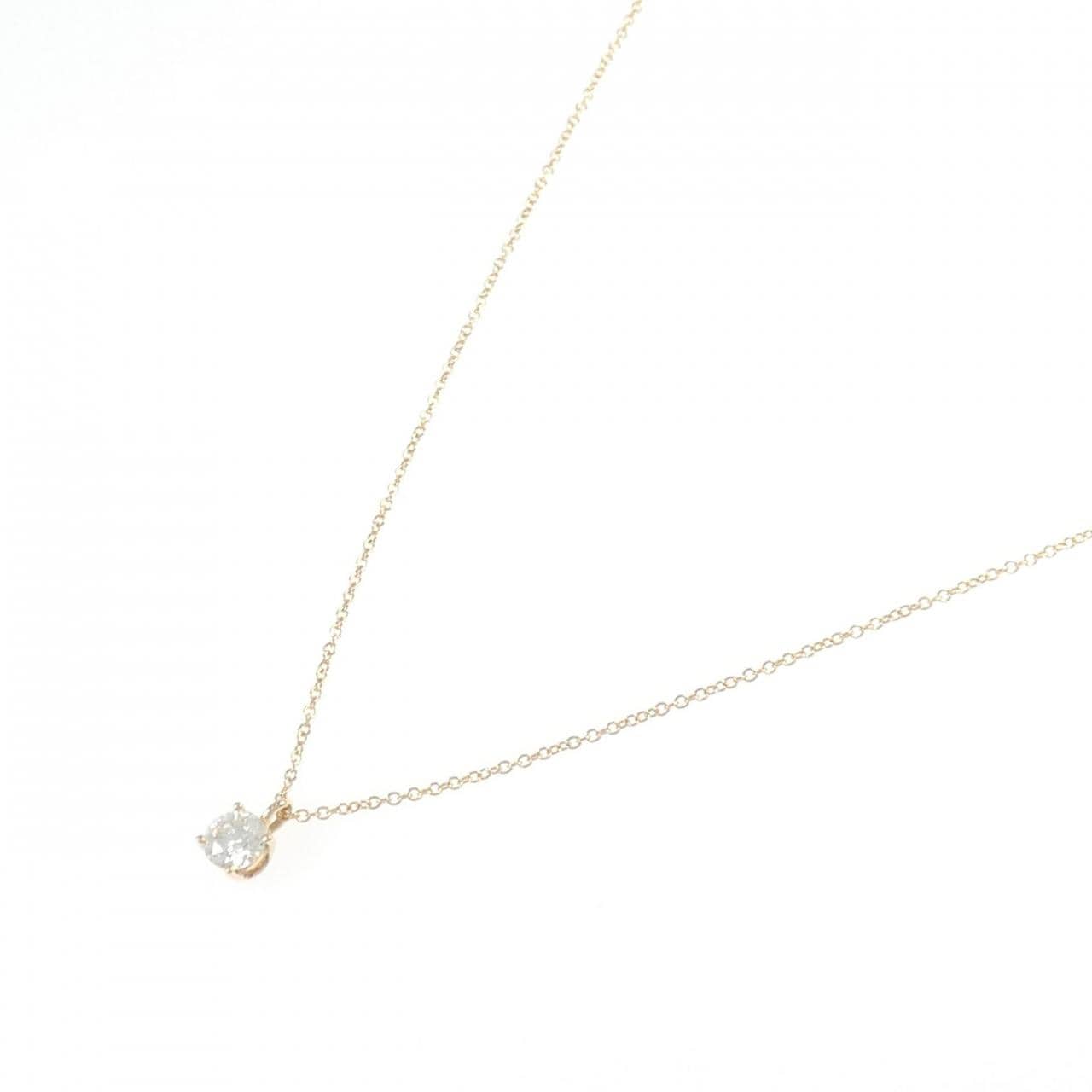 ティファニー ソリティア ネックレス 0.43CT H VVS1 3EXT