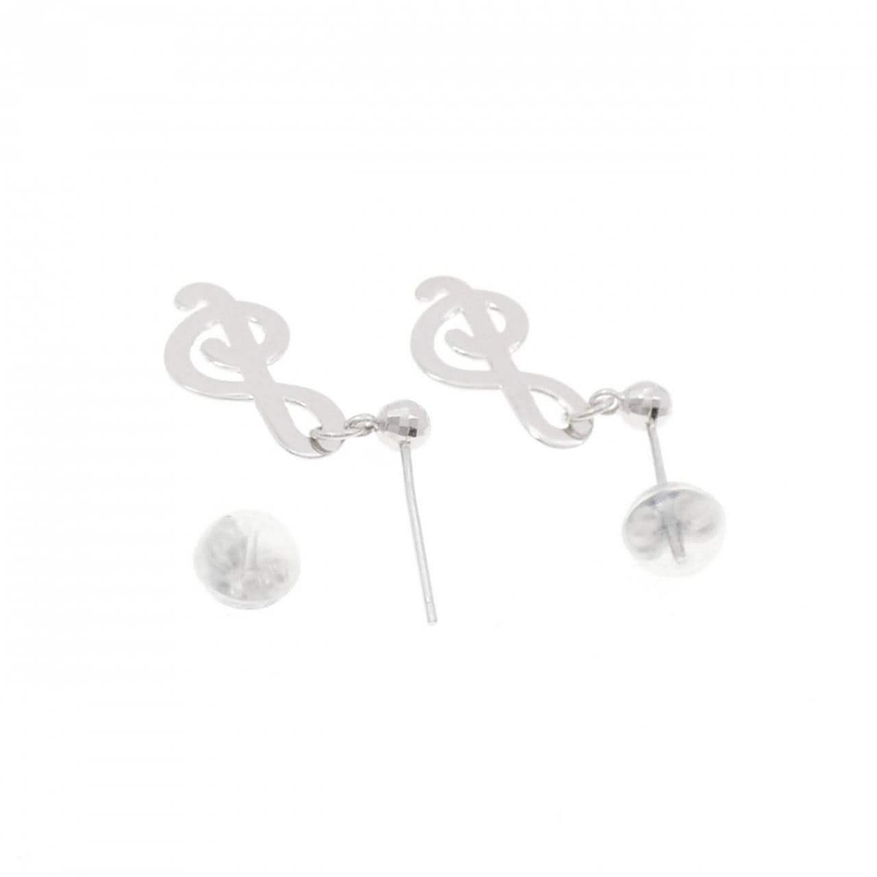 K14WG ト音記号 ピアス