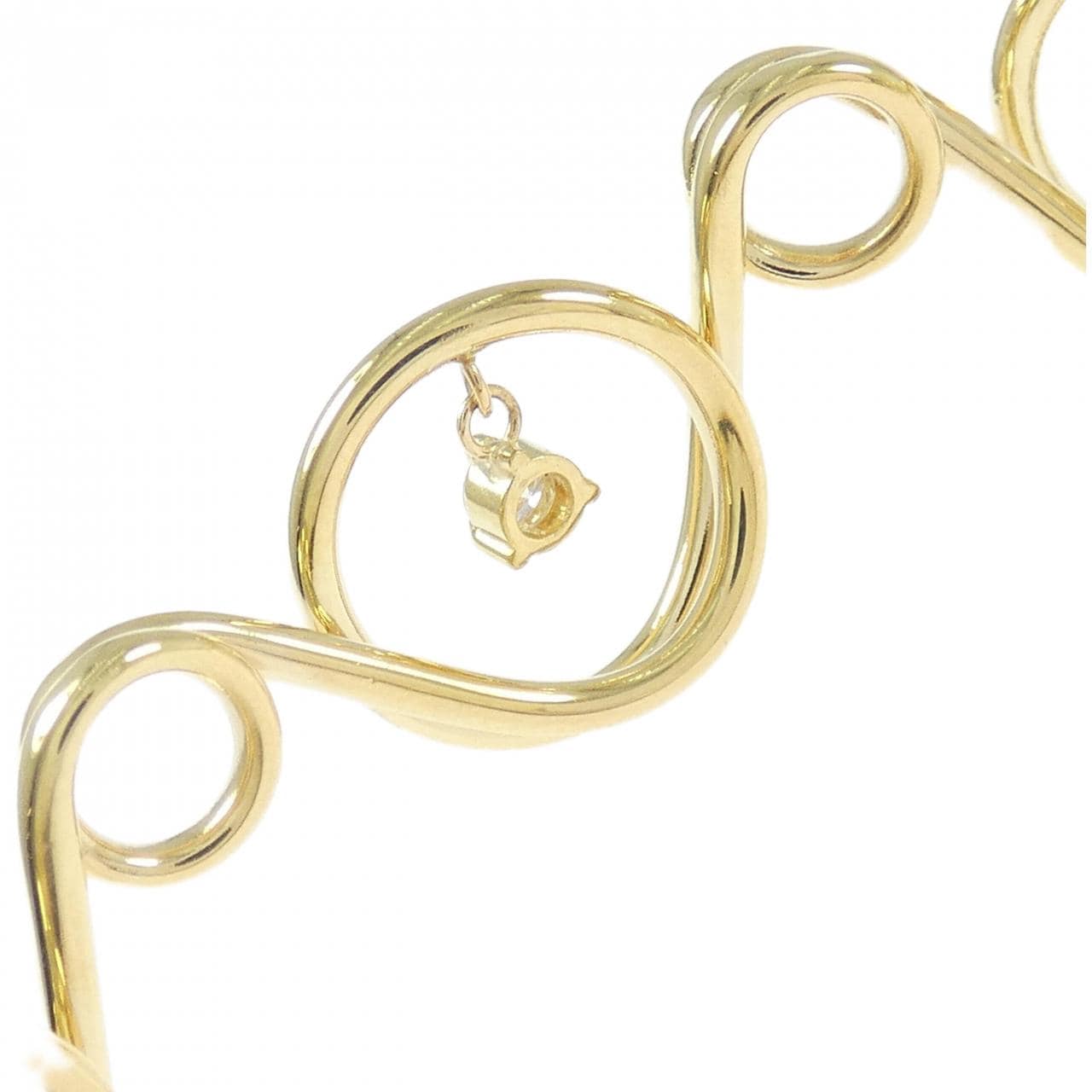 750YG ダイヤモンド ネックレス 0.434CT