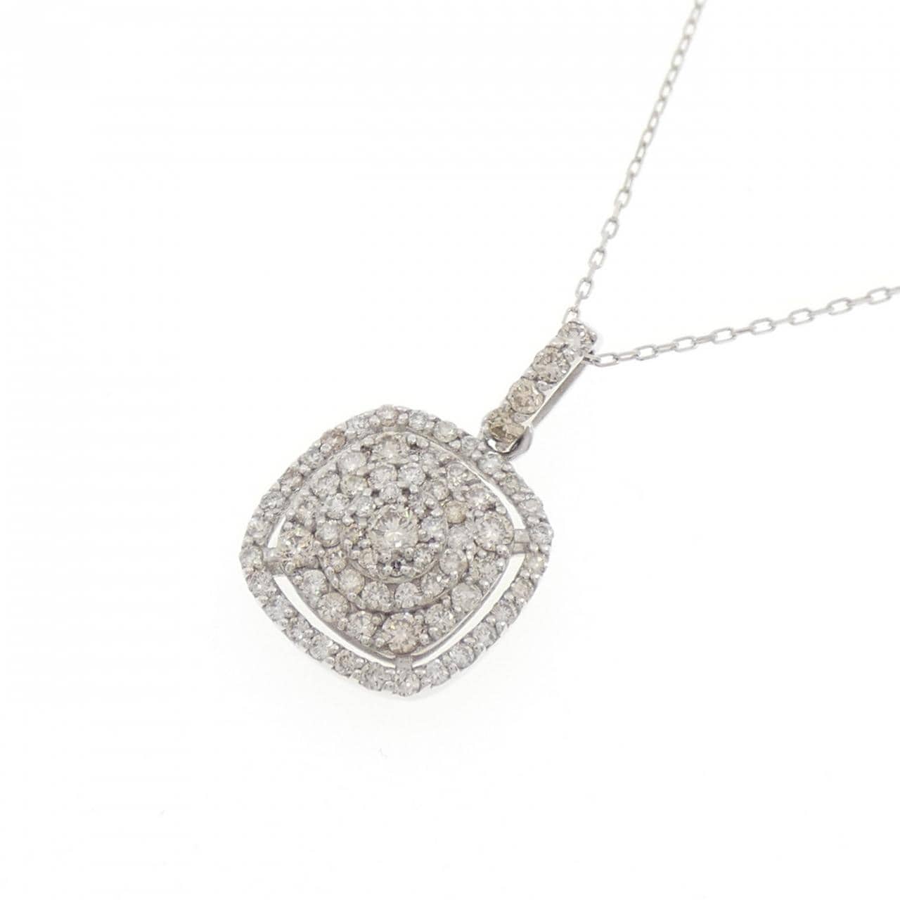 K18WG ダイヤモンド ネックレス 0.40CT