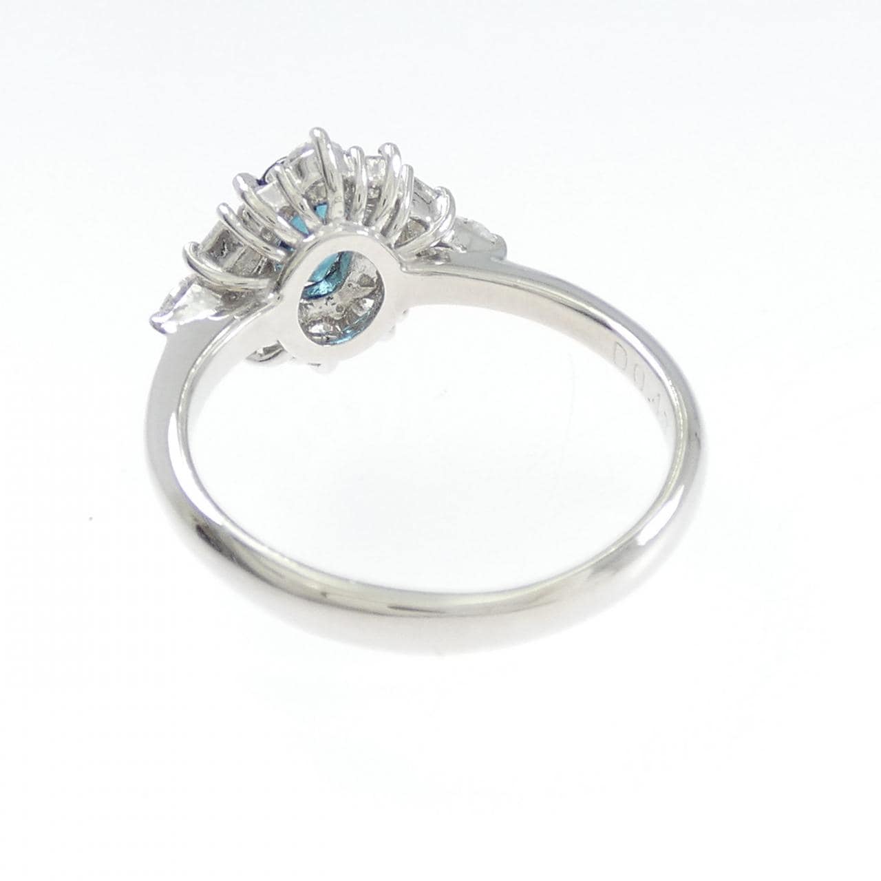 PT900 インディゴトルマリン リング 0.46CT