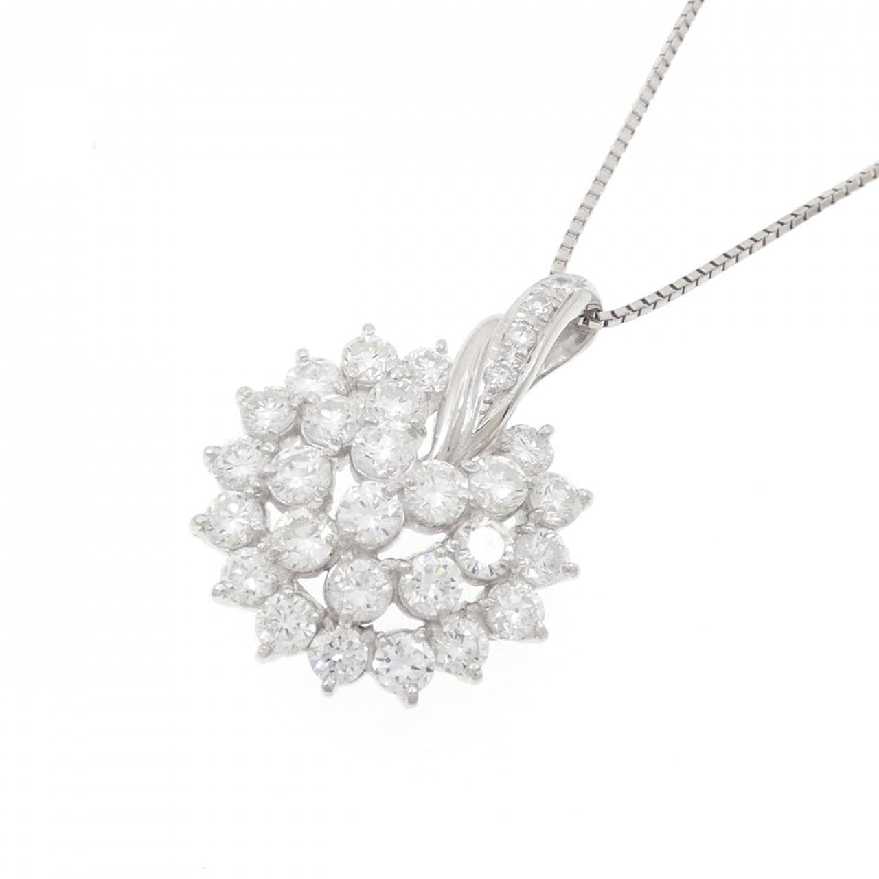 PT900/PT850 ダイヤモンド ネックレス 2.00CT