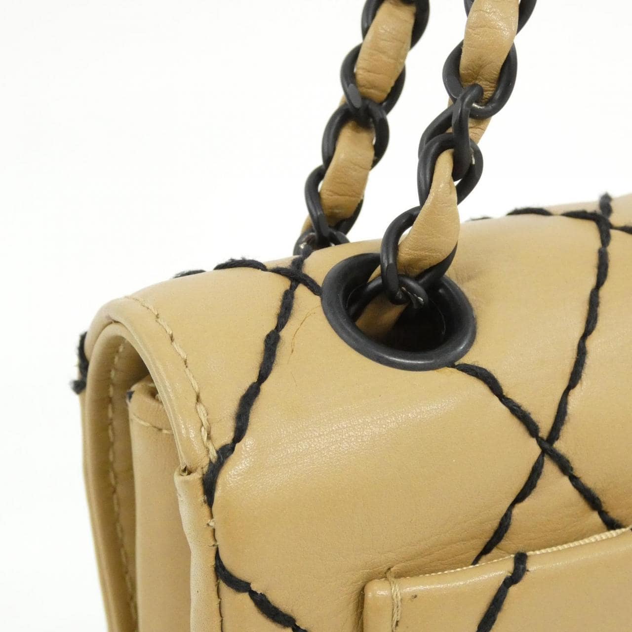 【ヴィンテージ】シャネル ワイルドステッチ ライン 14687 ショルダーバッグ