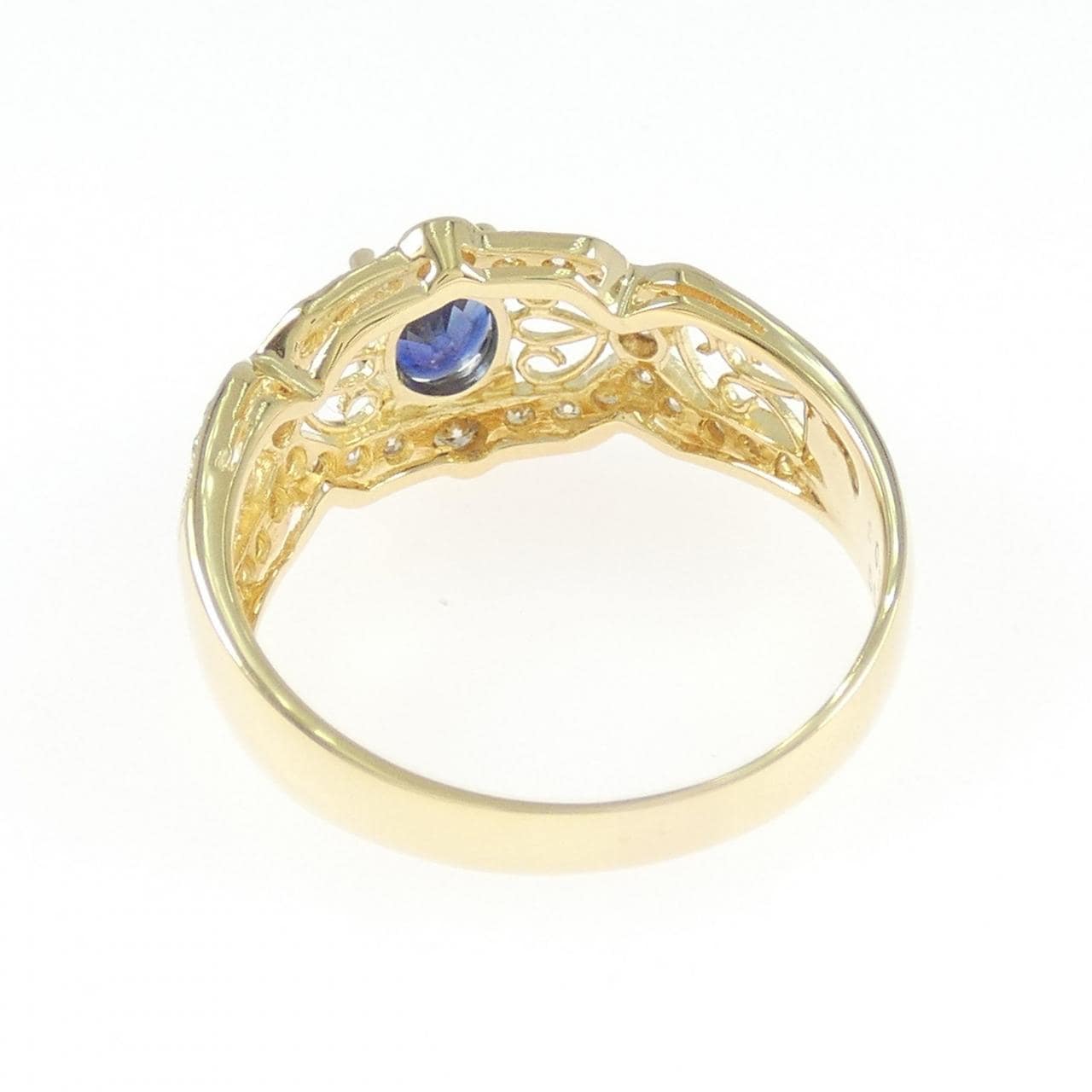 K18YG サファイヤ リング 0.71CT