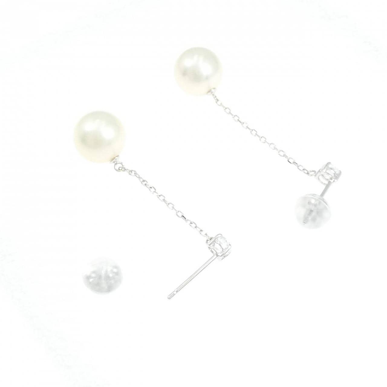 K10WG 淡水パール ピアス 7.5mm