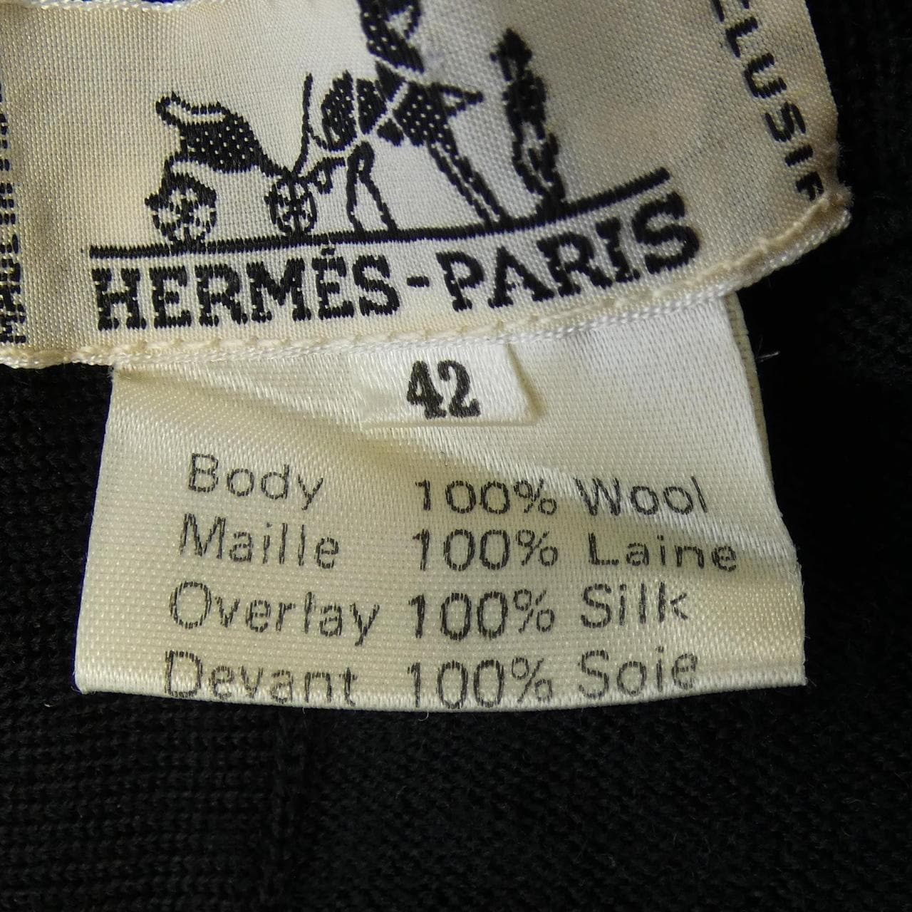 【ヴィンテージ】エルメス HERMES FLVCTVAT NEC MERGITVR ツイルレーヌ. トップス