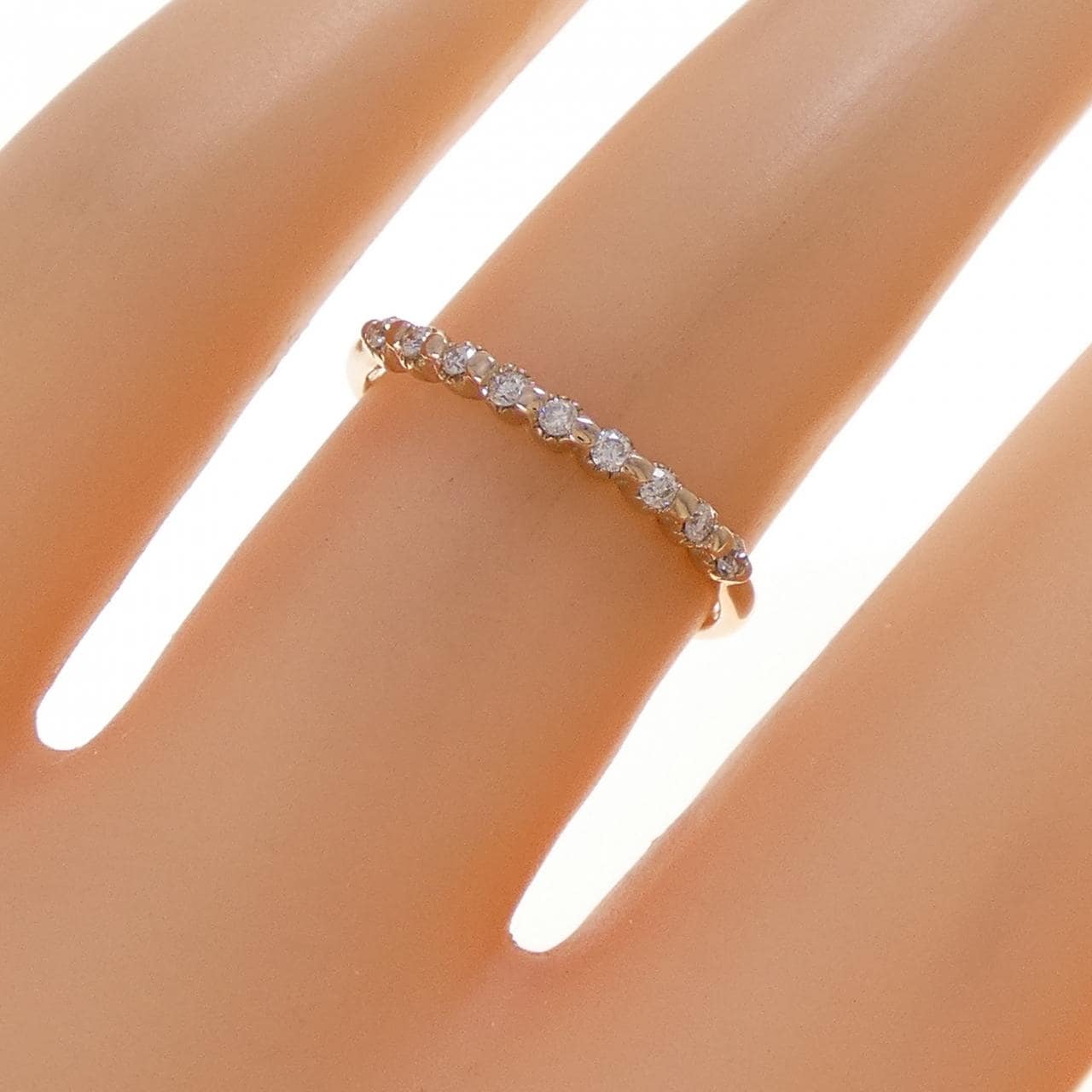 K18PG ダイヤモンド リング 0.09CT