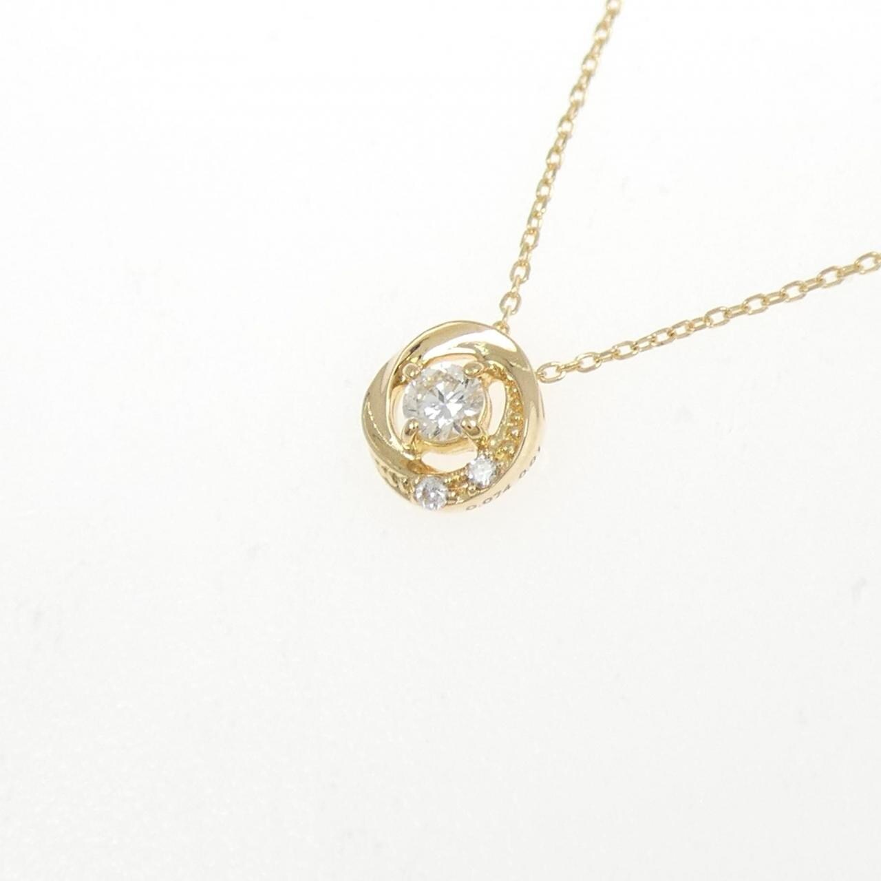 K18YG ダイヤモンド ネックレス 0.074CT