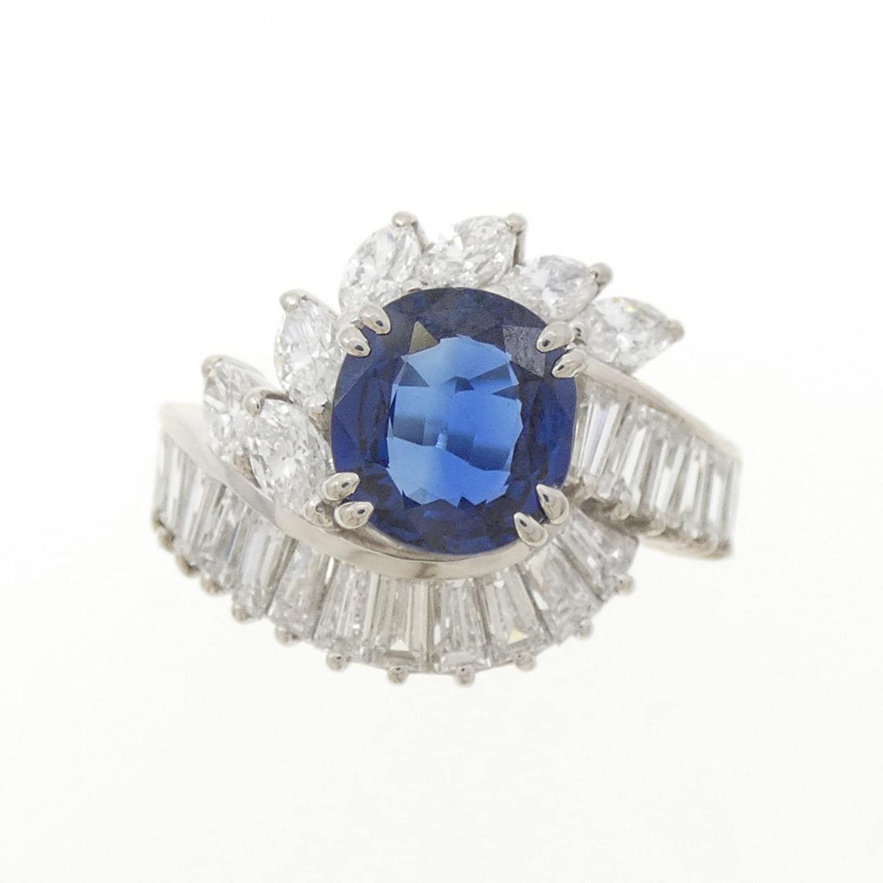 PT900 サファイヤ リング 1.89CT
