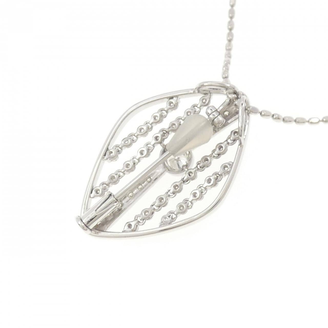 K18WG ダイヤモンド ネックレス 0.213CT