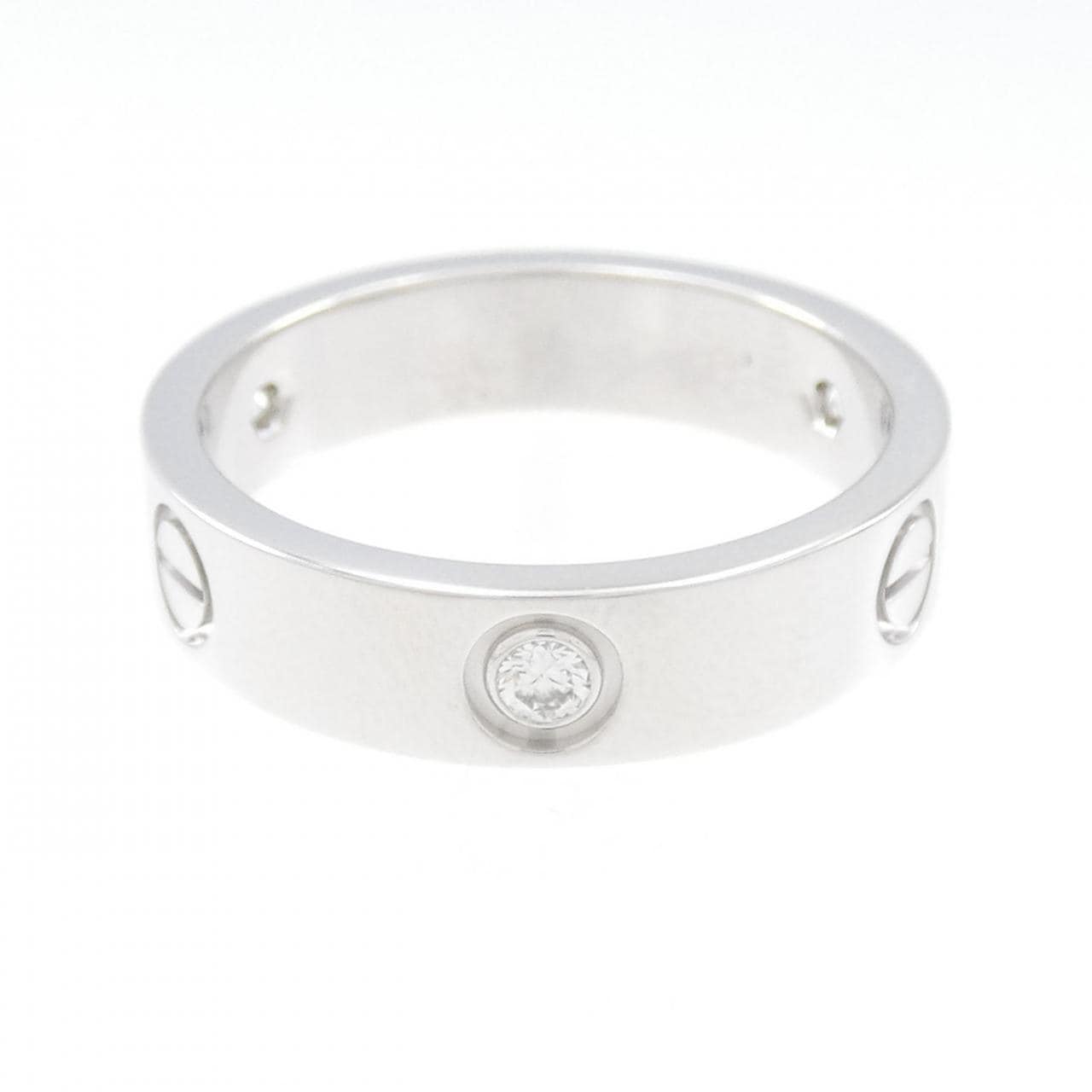 CARTIER LOVE half diamond ring