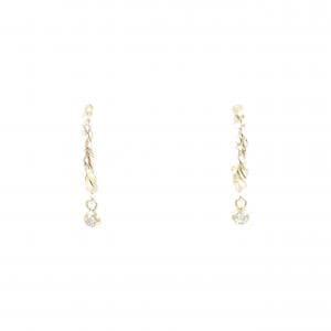 K10YG ダイヤモンド ピアス 0.06CT