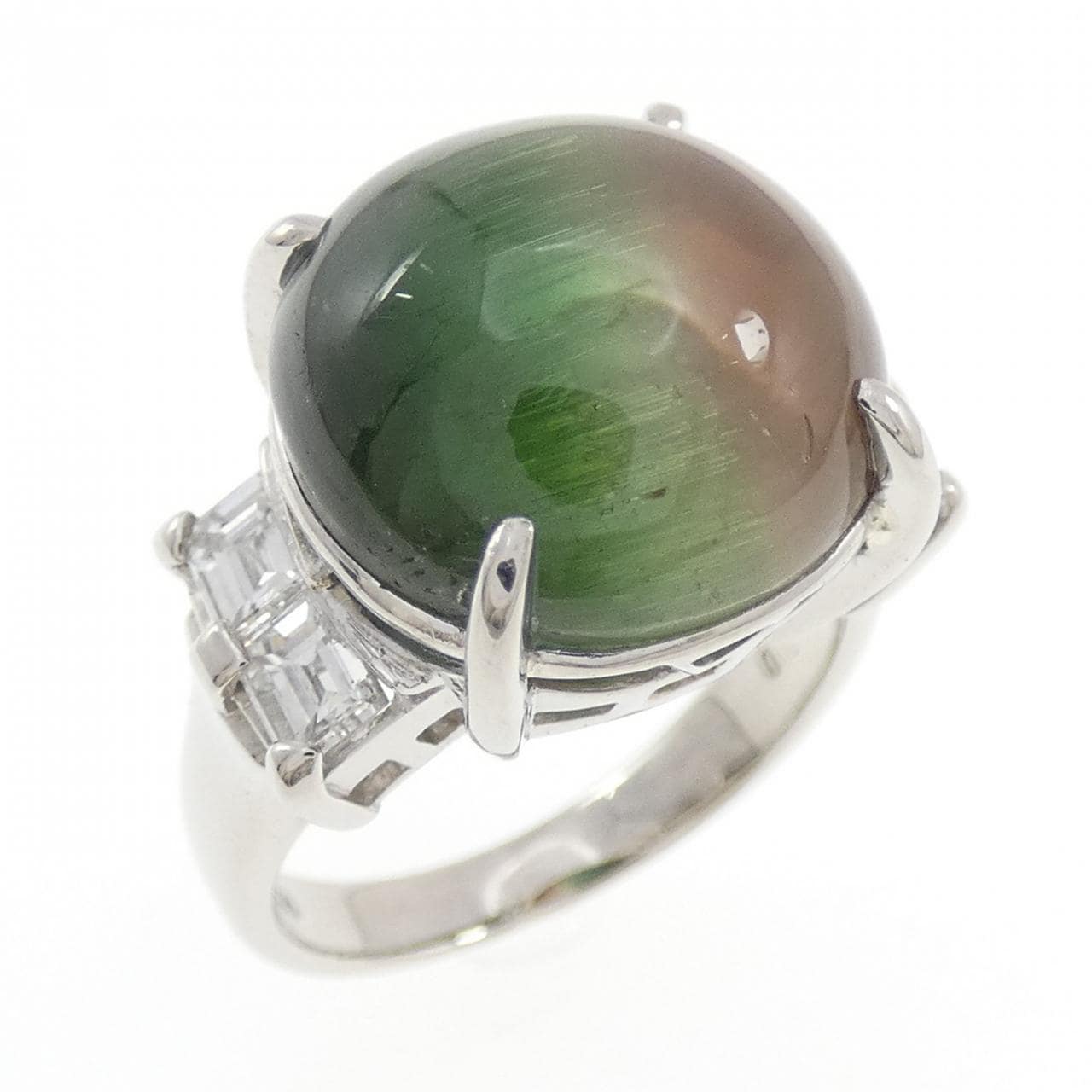 PT900 トルマリンキャッツアイ リング 13.35CT