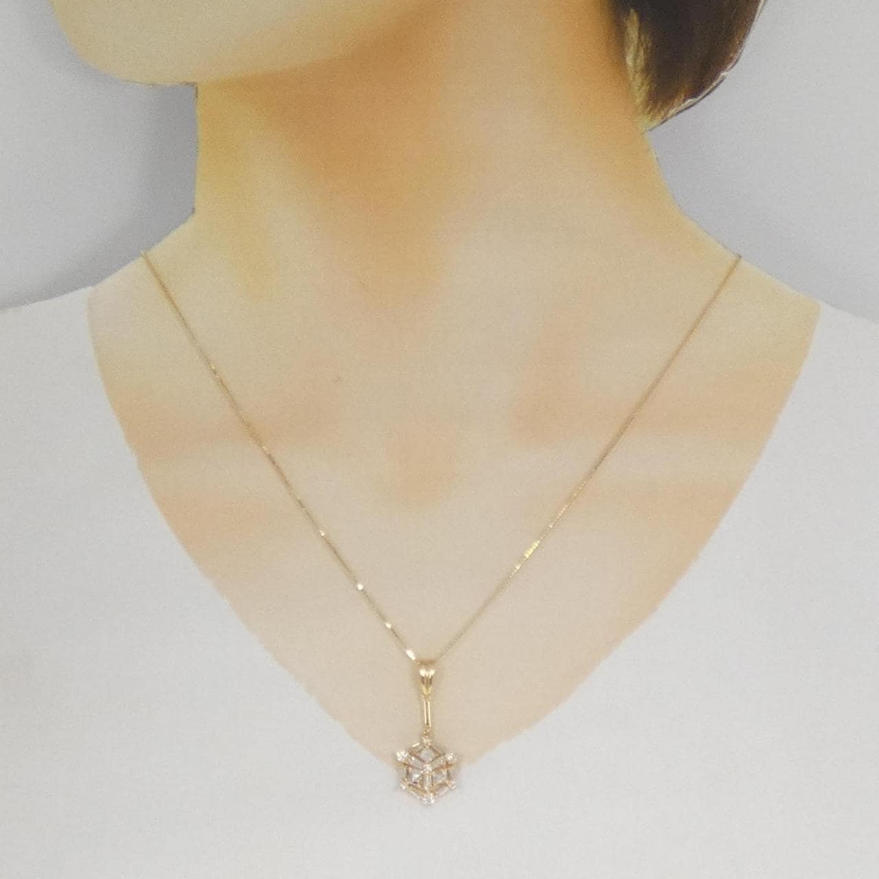 K18YG ダイヤモンド ネックレス 1.16CT